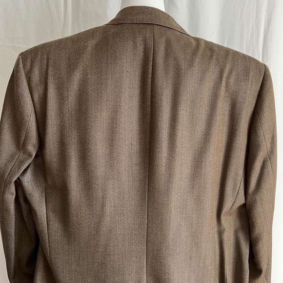 Ralph Lauren 2-Button Blazer Brown Silk Jacket Blazer New 46 Long - Picture 5 of 16
